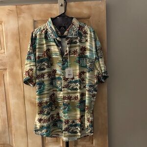 Forever 21 Palm Tree Print Men's Shirt